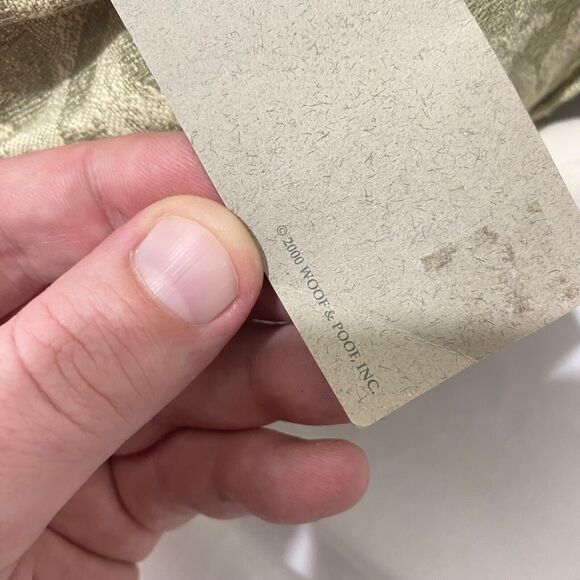 Vintage Woof & Poof 2000 Angel Green Tapestry Brocade Dress 18 In With Paper Tag - Picture 10 of 10